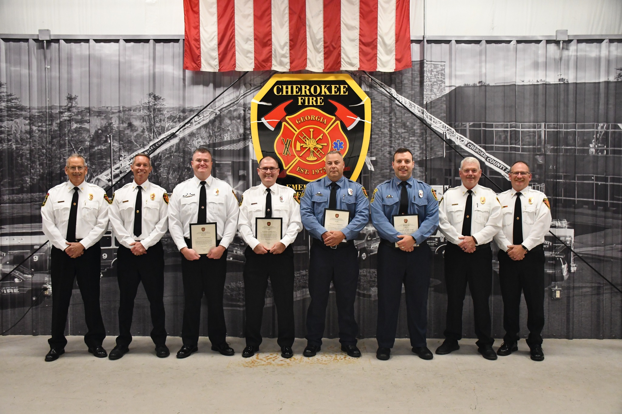 Fire Department Honors Four Members in Promotion Ceremony