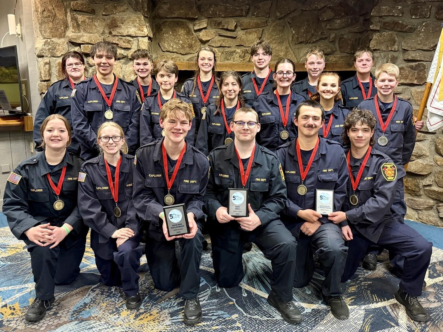 Fire Explorers Compete at Winterfest