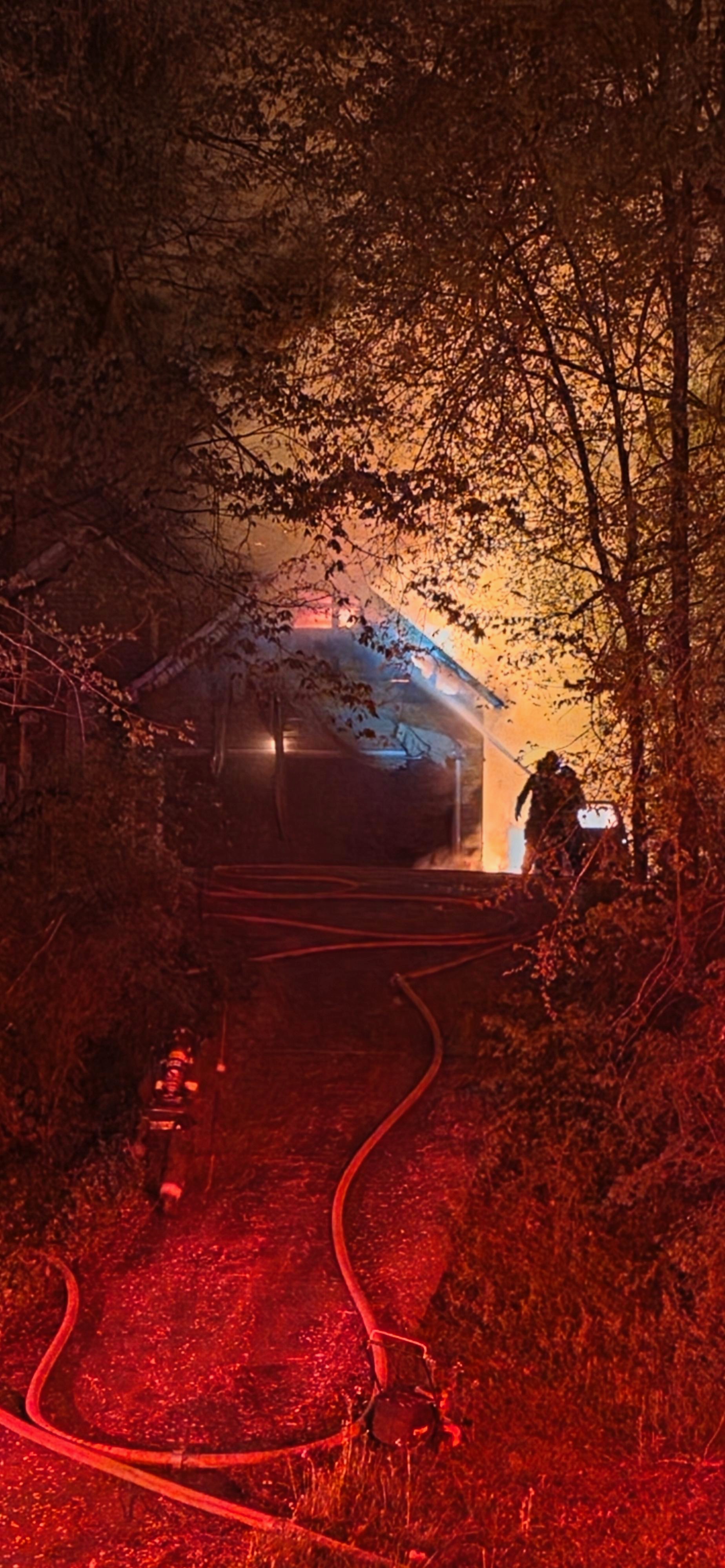 Vehicle Fire Spreads To Residence 