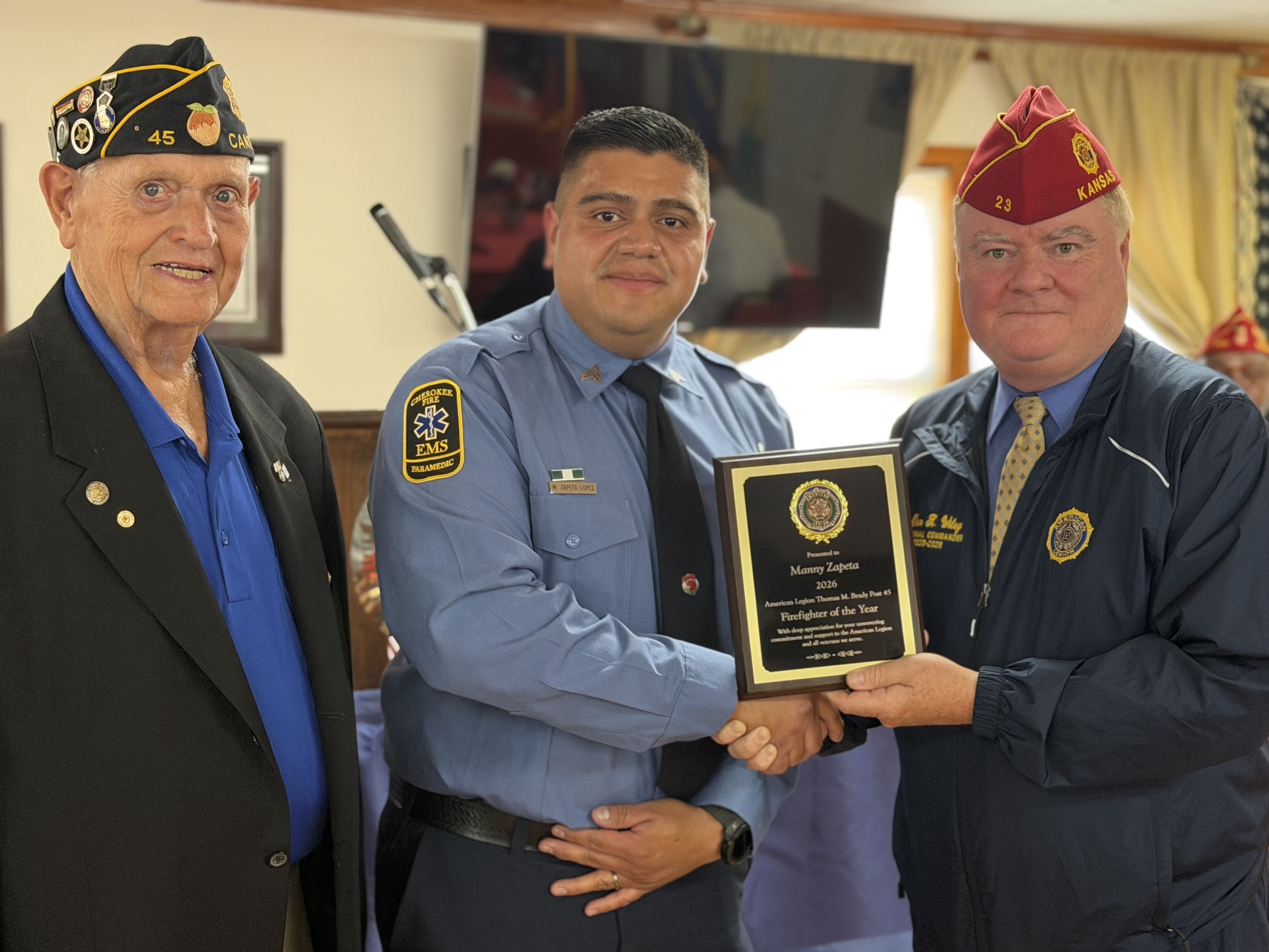 Sgt. Manny Zapeta Named Firefighter of the Year by American Legion Post 45
