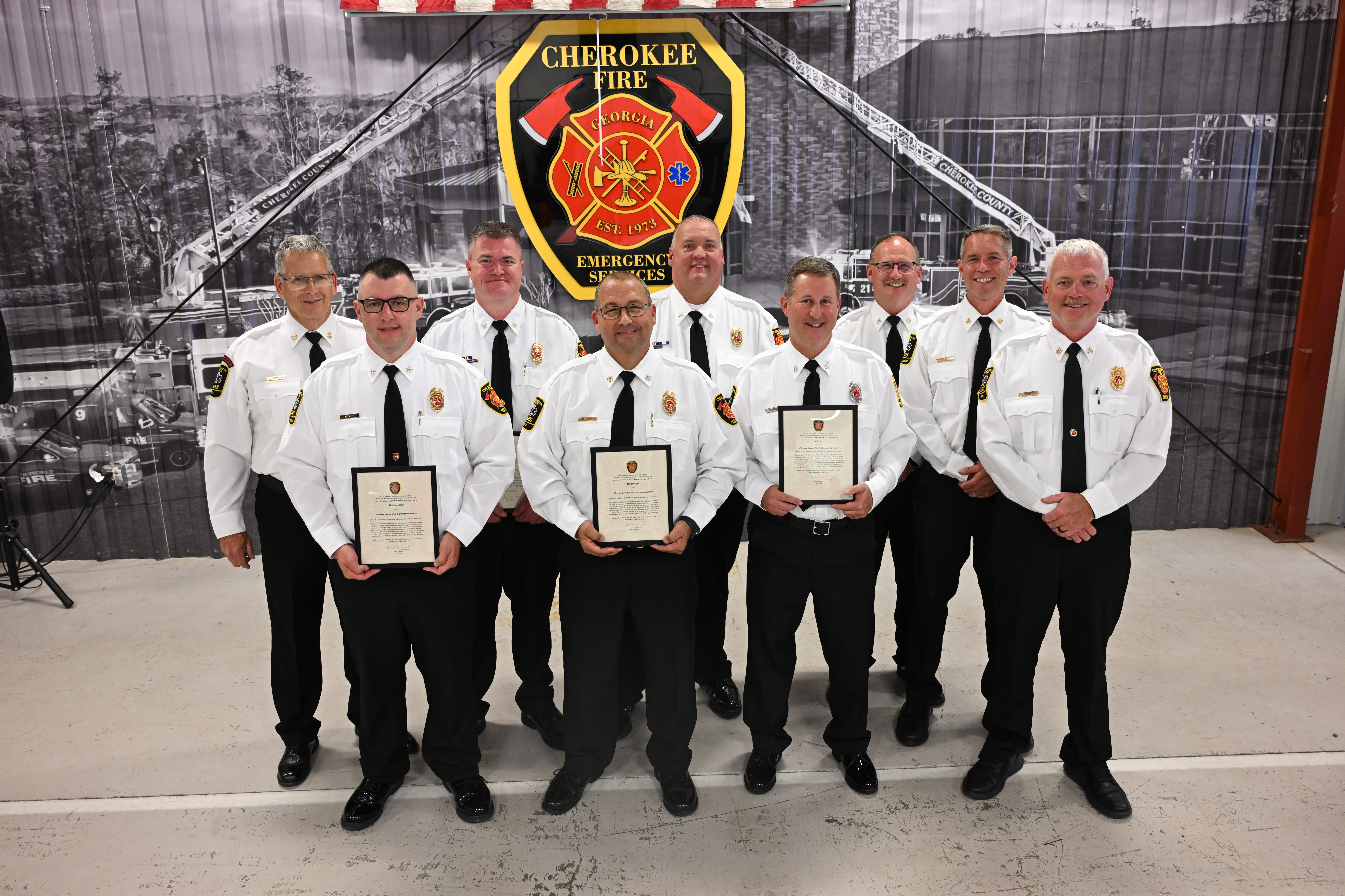 Cherokee County Fire & Emergency Services Honors Newly Promoted Leaders During Promotion Ceremony
